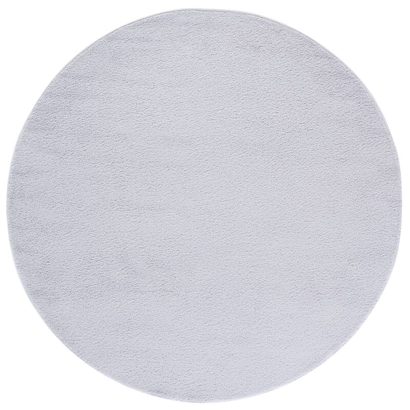 SAFAVIEH Boucle Alfiya Machine Washable & Slip Resistant Rug - 6' Round - Grey