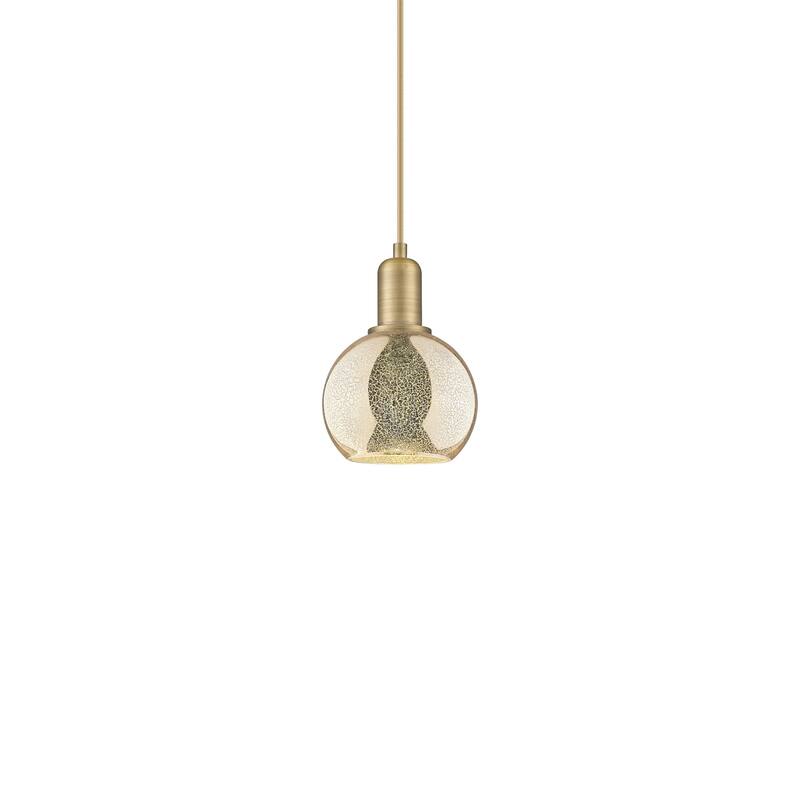 Innovations Lighting 716-1P-9-6 Athens Pendant Athens 6" Wide Mini - Brushed Brass / Mercury