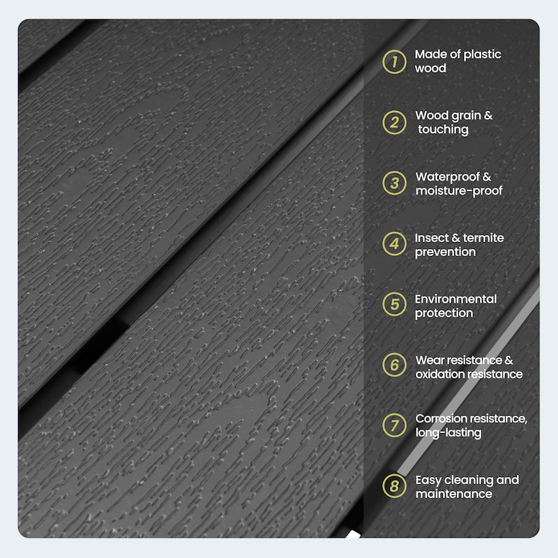 Outdoor 11-piece Aluminum Patio Dining Set Rectangular Table with Stackable Chairs