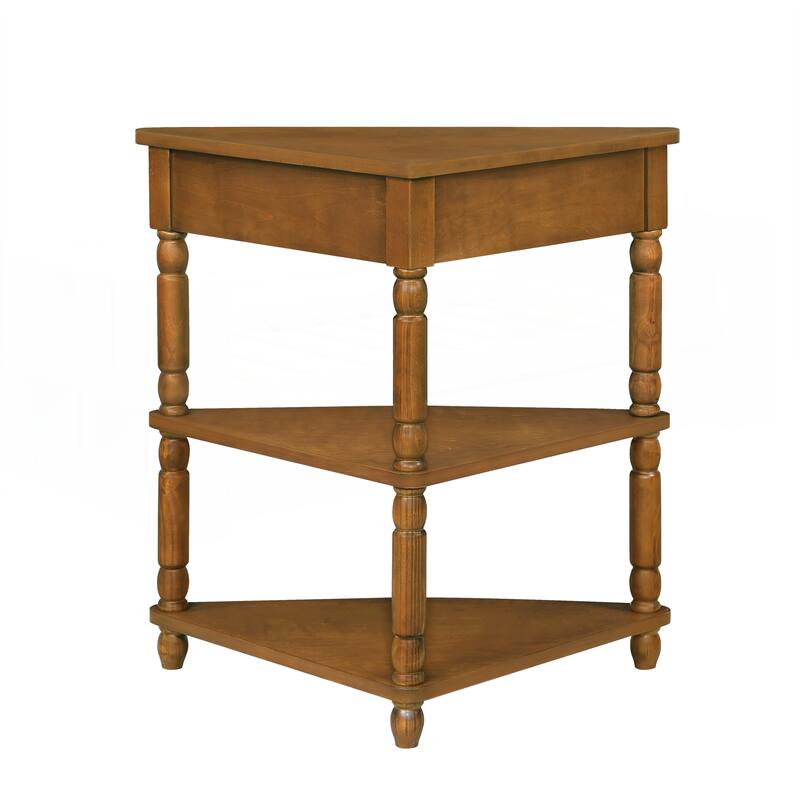 33.8 Inch Small Triangle Corner Table