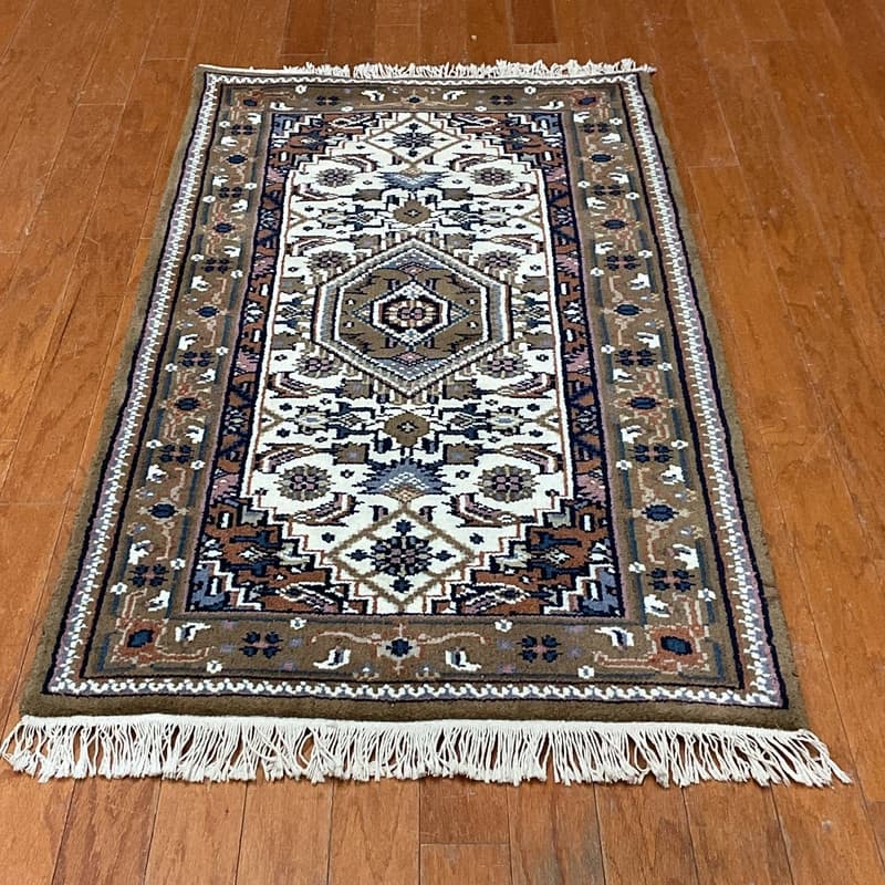HERAT ORIENTAL Handmade Bidjar Wool Rug - 2'5 x 4'9 - Ivory