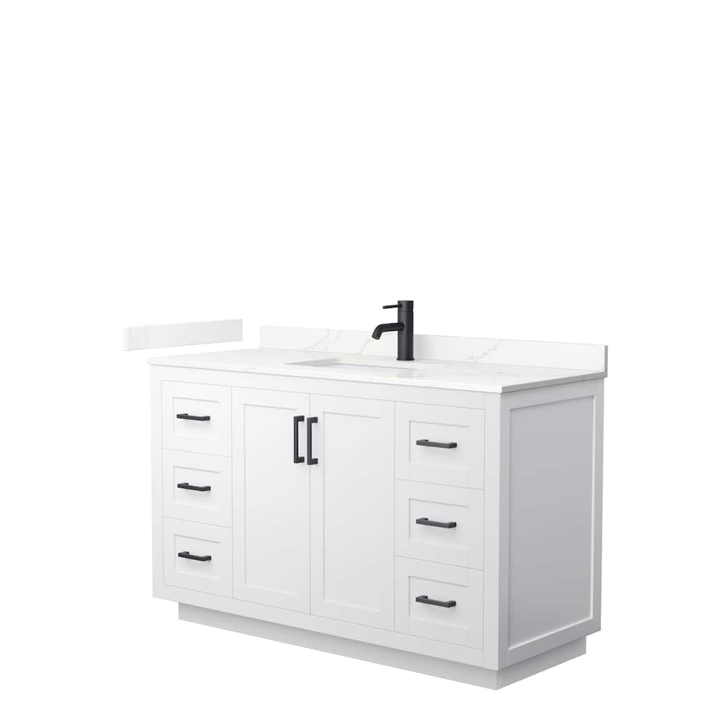 Miranda 54-inch Single Vanity, Quartz Top