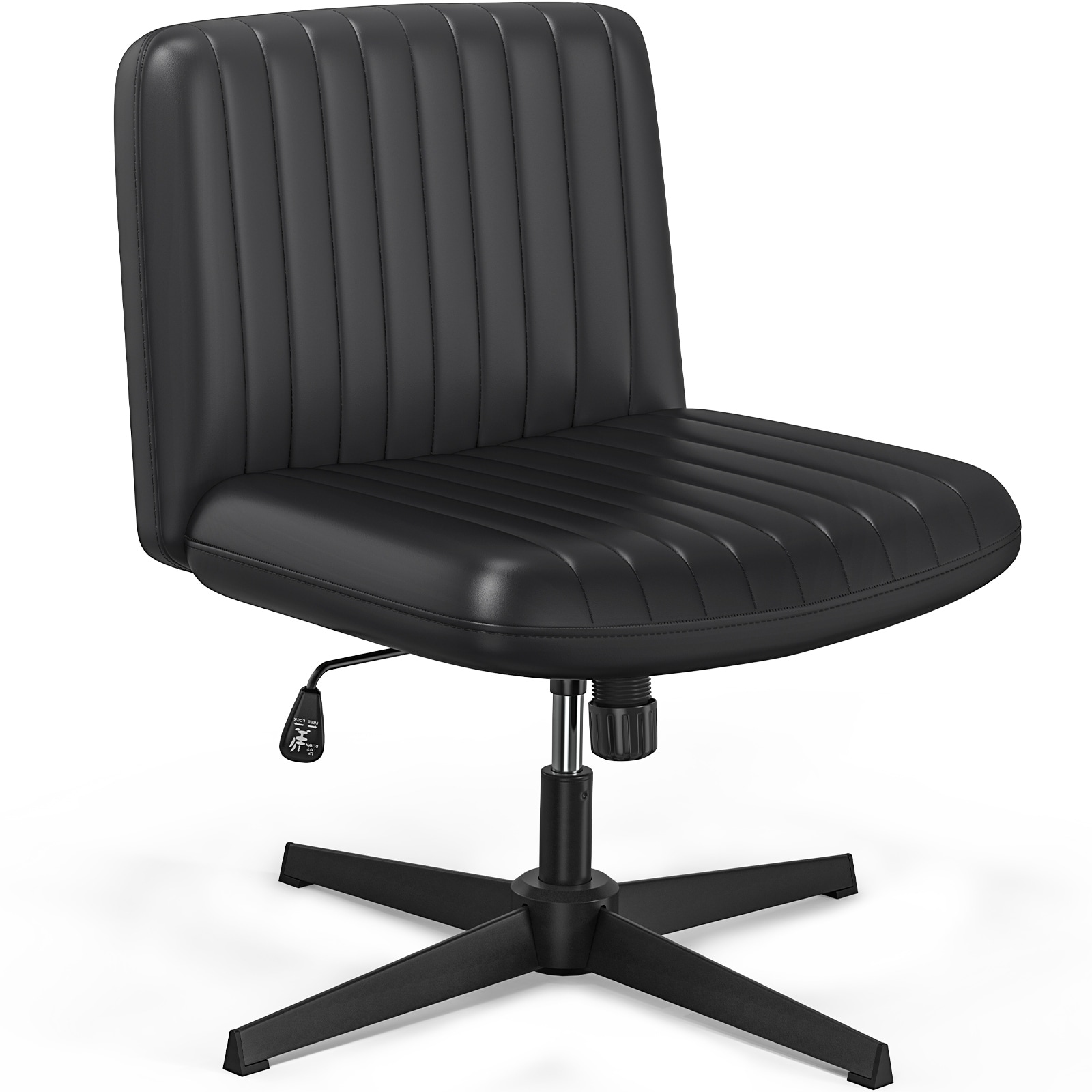 Office Chair Adjustable Swivel No Wheels Criss Cross Legged Chair - 25.2 x  19.8 x 34.4 in - On Sale - Bed Bath & Beyond - 39658672