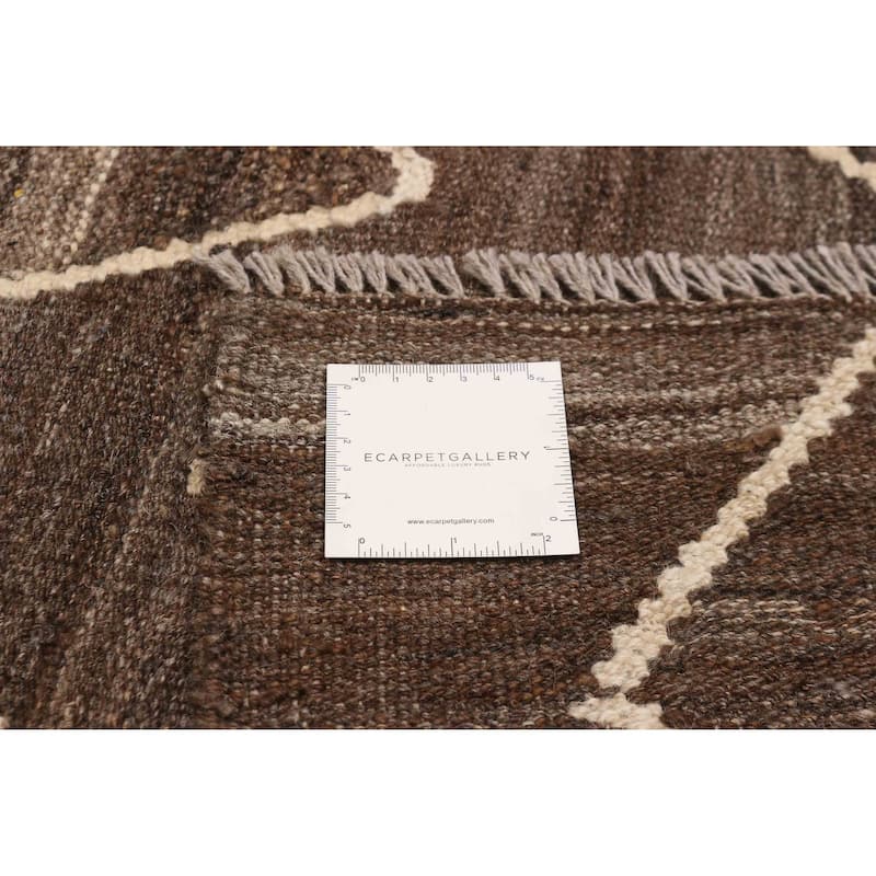 Sivas Brown Kilim 6'1" x 6'9" - 6'1 x 6'9