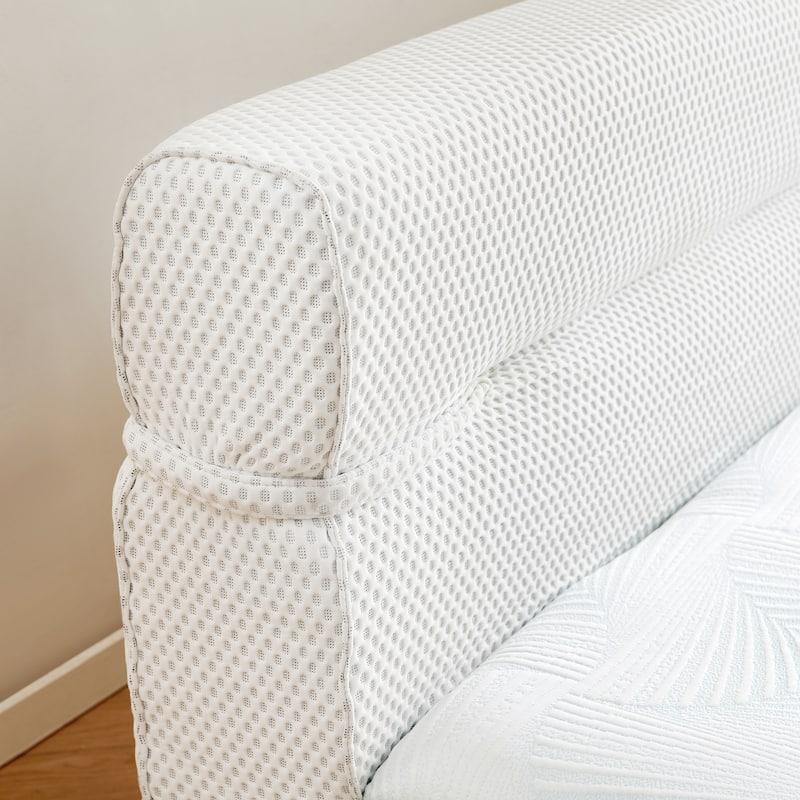 15 Inch Queen Size All-in-One Mattress & Bed Frame with Cooling Fabric, Pressure Relief, Motion Isolation, No Assembly Required