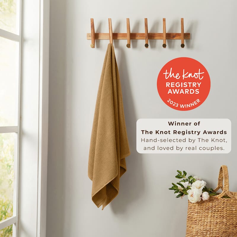 100% Cotton Acacia Collection Ultra Absorbant Popcorn Bath Towels