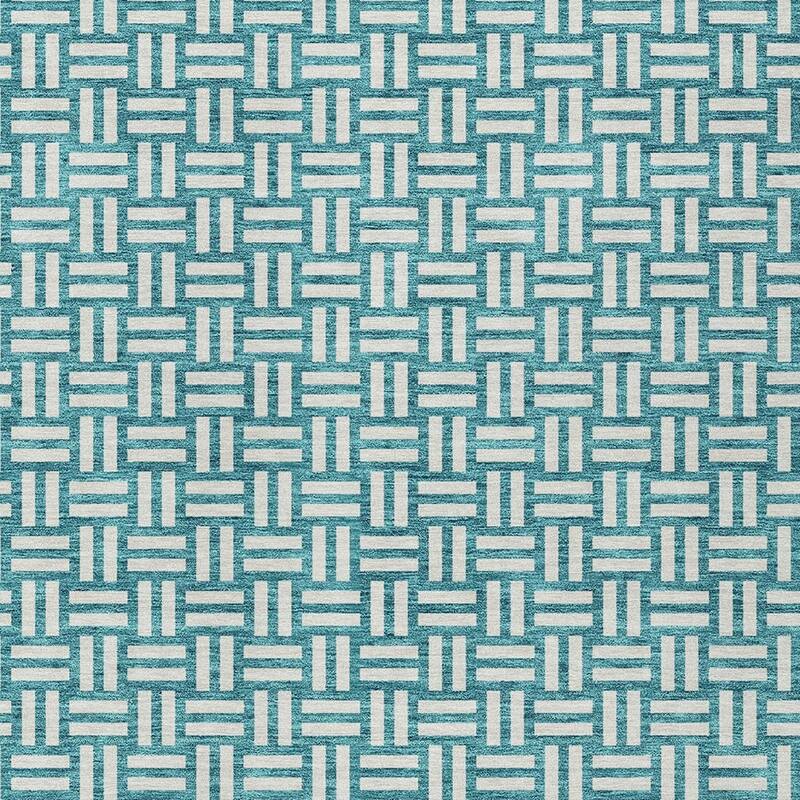 HomeRoots Geometric Transitional Rectangle Outdoor Rug
