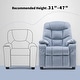preview thumbnail 38 of 79, MCombo Big Kids Recliner Chair with Cup Holders , Velvet Fabric