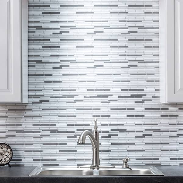Tack Tile Peel Stick Vinyl Backsplash Pack Of 3 Overstock 21930782