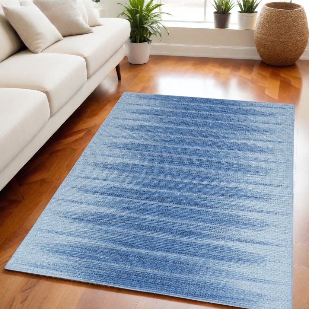 Lehup Power Loomed Distressed Modern Non Skid Stain Resistant Low Pile Area Rug By HomeRoots - 84' X '60' X '0.2