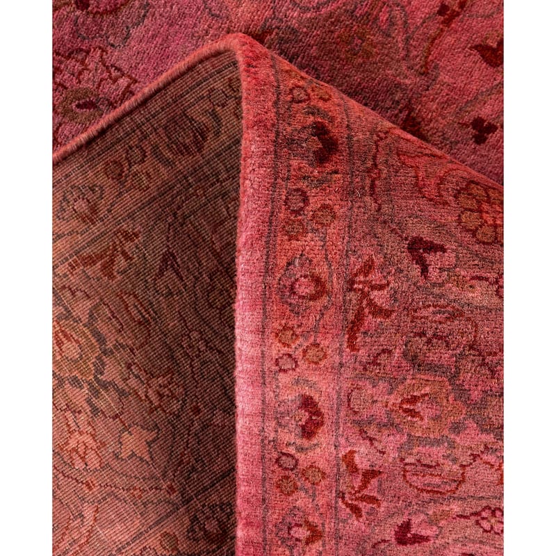Overdyed One-of-a-Kind Hand-Knotted Area Rug - Pink - 4' 8" x 7' 2"