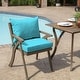 preview thumbnail 10 of 46, Arden Selections Leala Texture 21-inch Square Patio Chair Cushion Set
