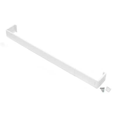 ACHIM Fantasia 2.5" - Wide Rod Pocket Curtain Rod - White