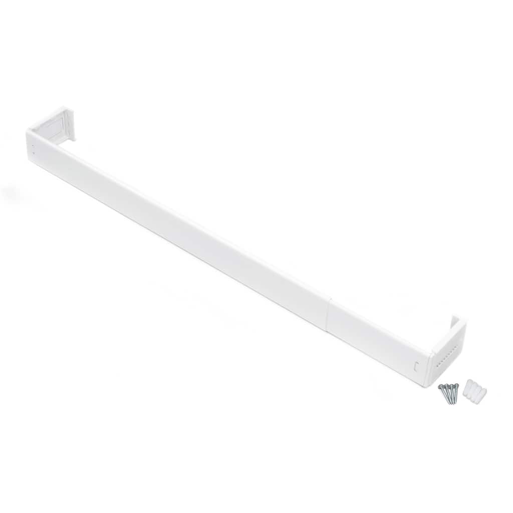 ACHIM Fantasia 2.5" - Wide Rod Pocket Curtain Rod - White