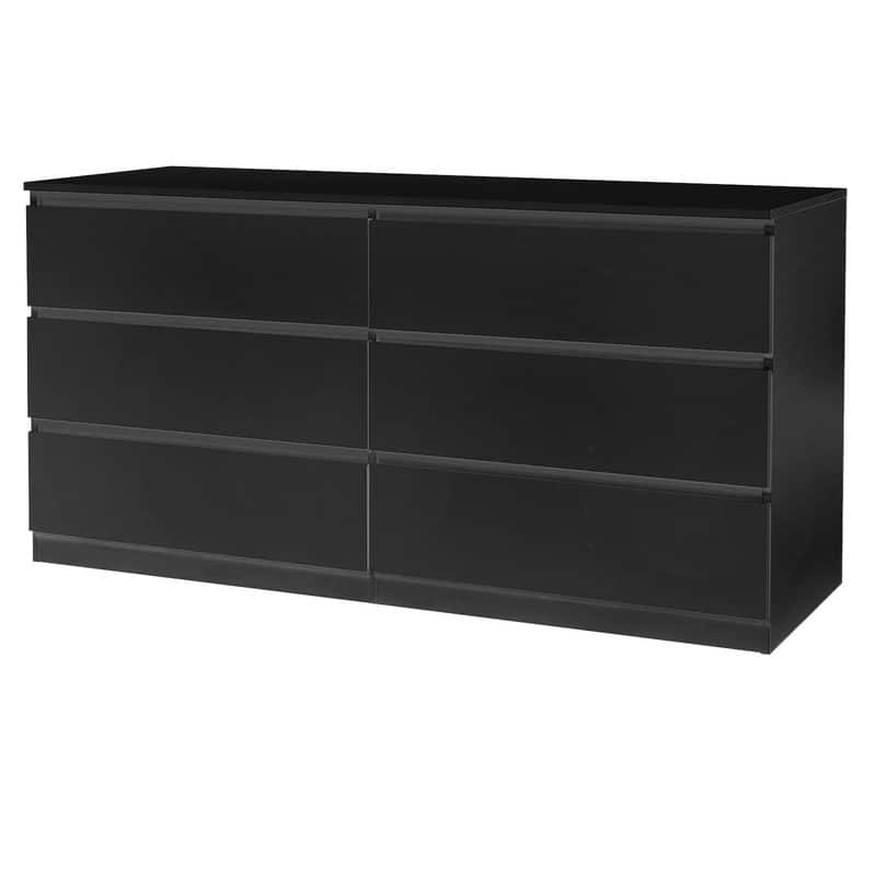 Modern Wood Dresser for Bedroom with Wide Drawers