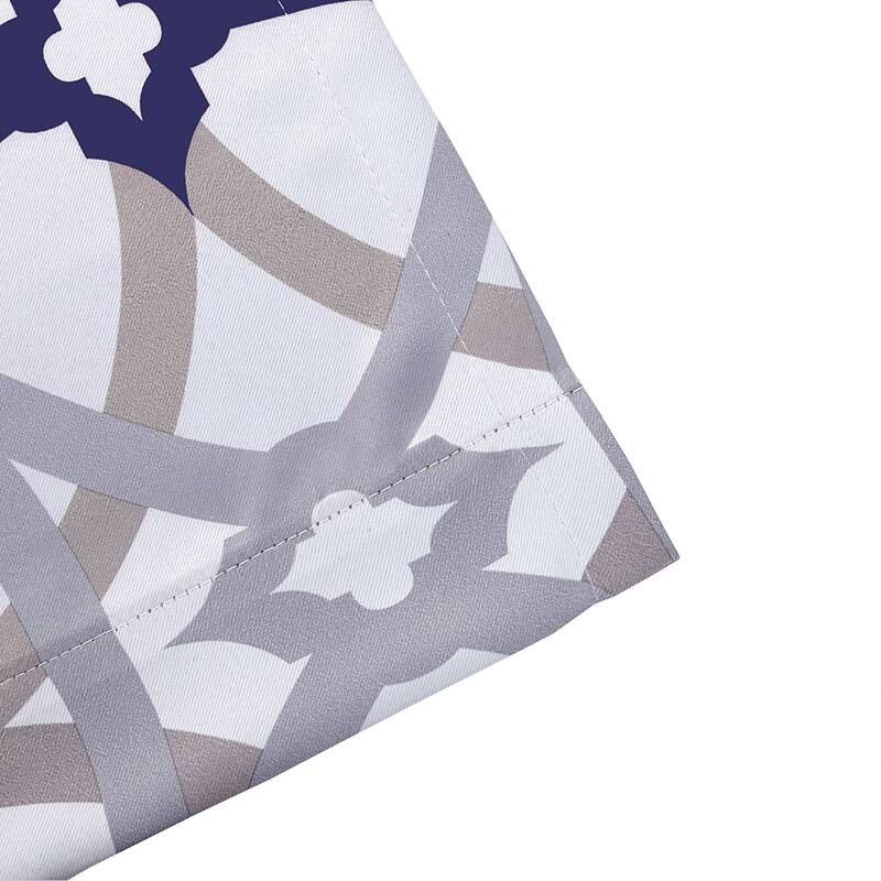 DriftAway Alexander Spiral Geo Trellis Pattern Window Curtain Valance 52 x 14