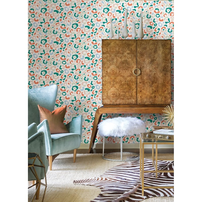 Aelfie Multi Bright Leopard Spots Peel & Stick Wallpaper