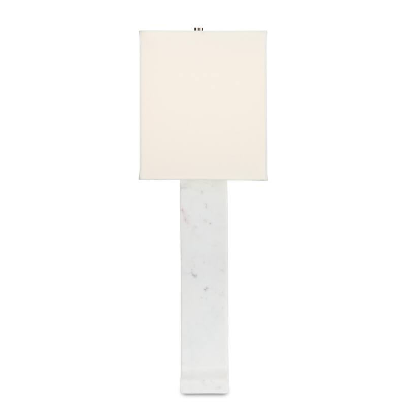 Currey & Company Leo Marble Table Lamp - 30.25"h x 19"w x 5"d