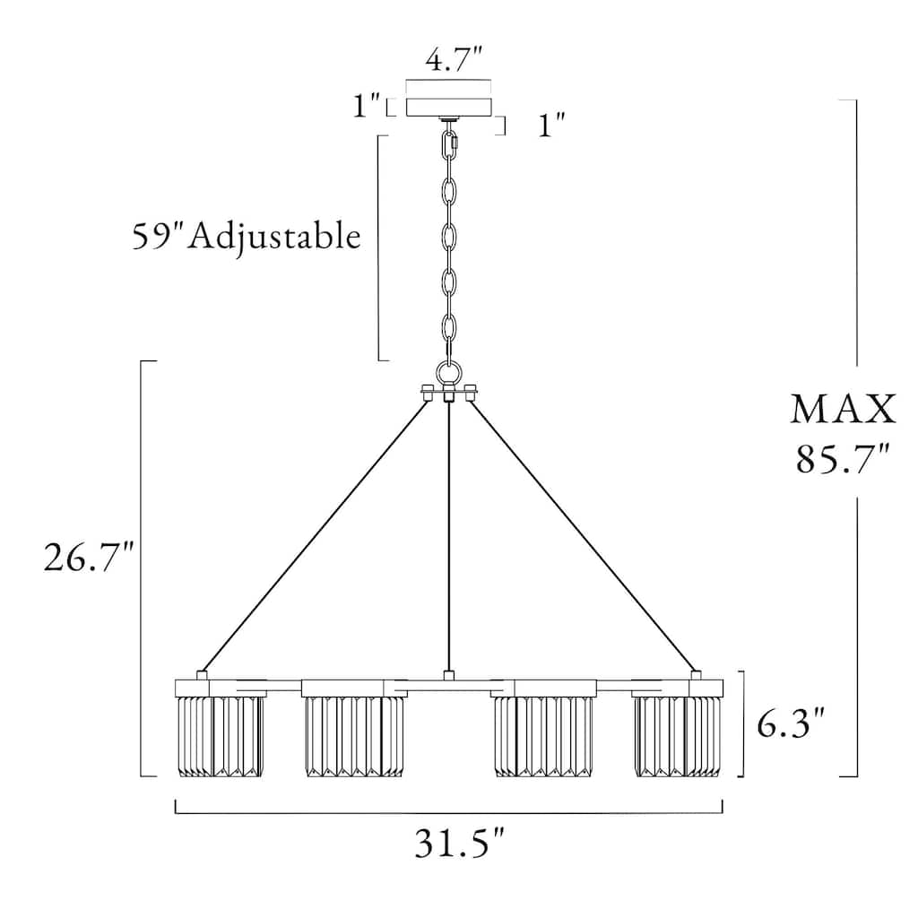 Diore Modern 8-Light Gold Crystal Chandelier Wheel Drum Lights for Dining Room Bedroom - D 31.5" x H 85.7"