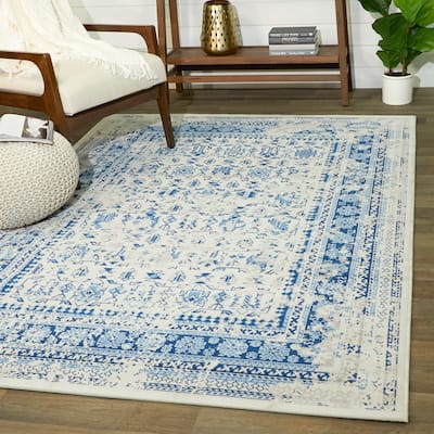 Shahira Vintage Border Indoor/Outdoor Area Rug