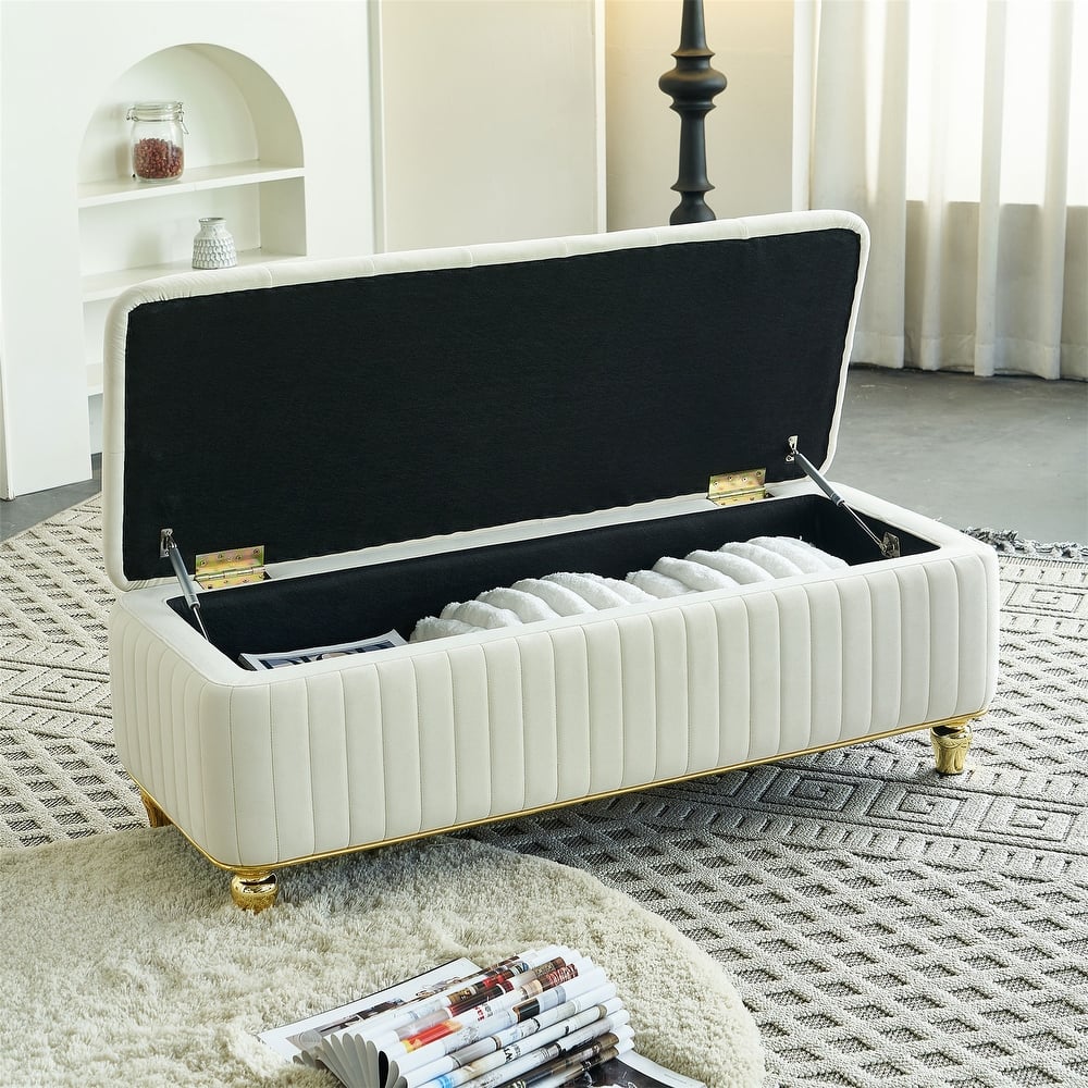 47.24''W Storage Ottoman