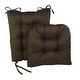preview thumbnail 1 of 7, Klear Vu Non-Slip Omega Jumbo Rocking Chair Cushion Set Set of 2 - Chestnut