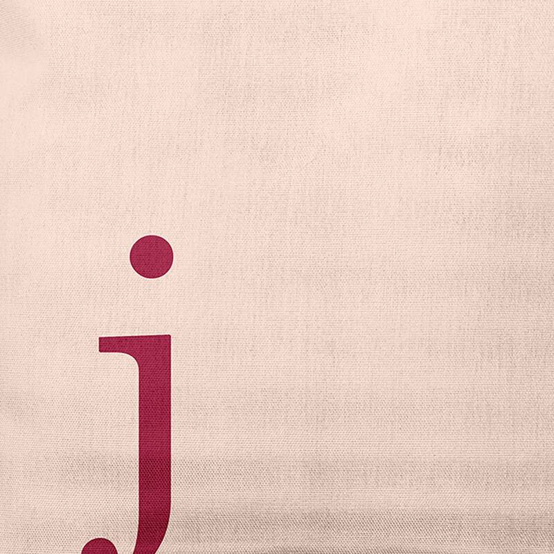 Modern Monogram Indoor/Outdoor Throw Pillow-J