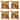 Greendale Home Fashions 17x17-inch Square Outdoor Square Accent Pillow, Set of 2 (Pillows Only)