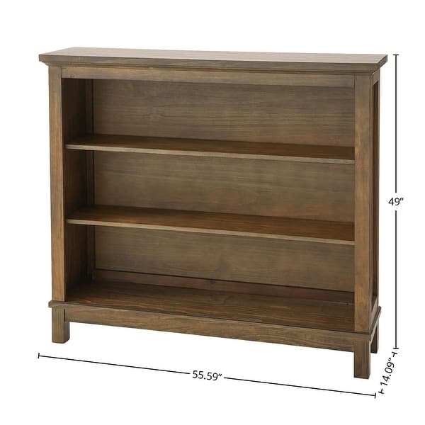 Westfield 56" Wide Traditional Hutch/Bookcase, Harvest Brown