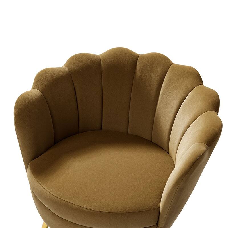 Xabier Cute Modern Upholstered Barrel Chair Accent Chair with Tufted Back by HULALA HOME