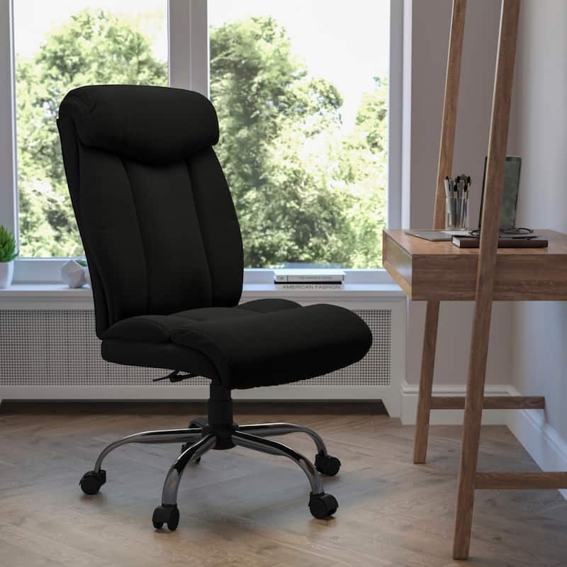 Big & Tall 400 lb. Rated High Back Executive Swivel Office Chair - 29"D x 29"W x 42.5" - 45.5"H