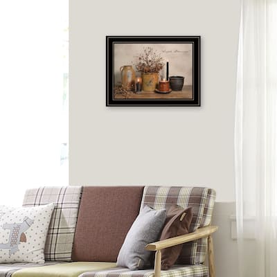 TrendyDecor4U Farmhouse "Simple Blessings" Framed Print Wall Art by Billy Jacobs