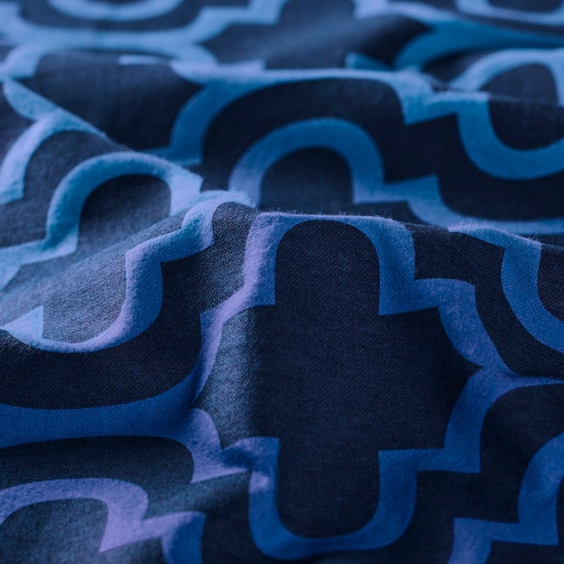 Superior Flannel Cotton Trellis Pocket Bed Sheet Set