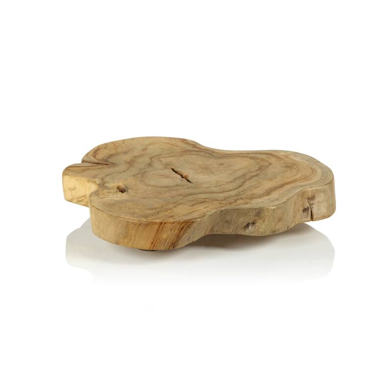 Natural Live Edge Footed Charcuterie & Cheese Board