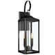 25.7"H 2-Light Large Outdoor Bronze Exterior Wall Lantern Sconce Light