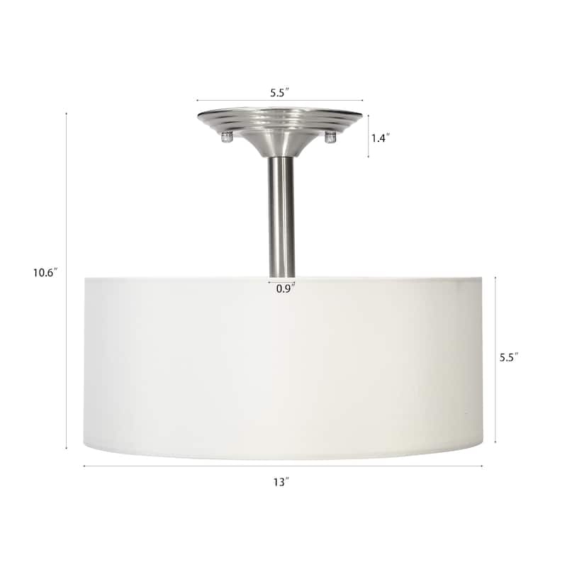 CO-Z 2-light Semi-Flush Mount Ceiling Light