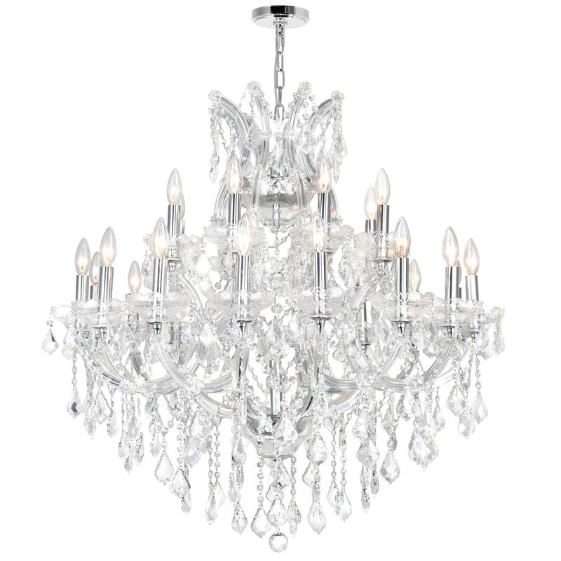 Maria Theresa 25 Light Up Chandelier With Chrome Finish - Chrome