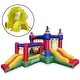 preview thumbnail 2 of 5, Castle Bounce House for Kids with Blower Two Jump Areas and Slides