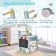 preview thumbnail 2 of 5, 6 in 1 Wooden Baby Walker w/Shape Sorter & Develop Motor Skills