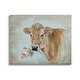 Stupell Traditional Country Cow Pink Rose Rustic Distressed Painting ...