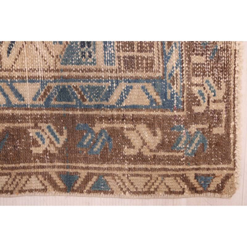 ECARPETGALLERY Hand-knotted Antalya Vintage Beige Wool Rug - 3'3 x 10'0