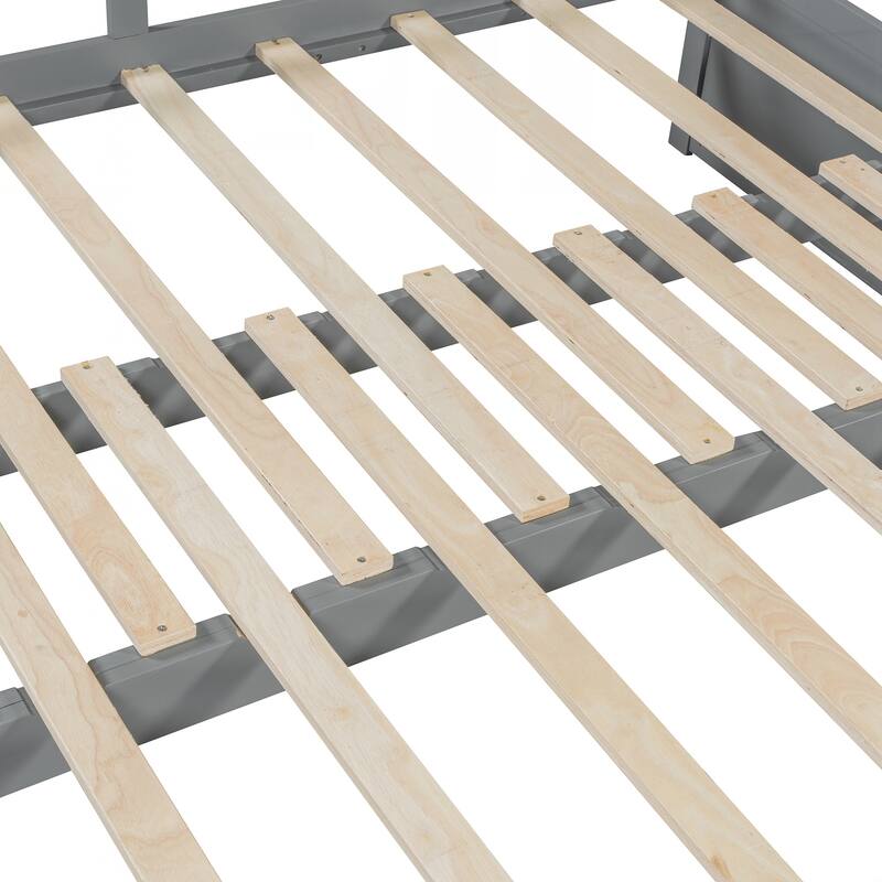 Wooden Daybed with Trundle