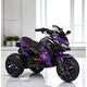 preview thumbnail 18 of 58, 12V Kids Electric Ride-On Motorcycle with Manual Throttle, LED Wheel Lights, Bluetooth Music- Battery Powered Motorbike
