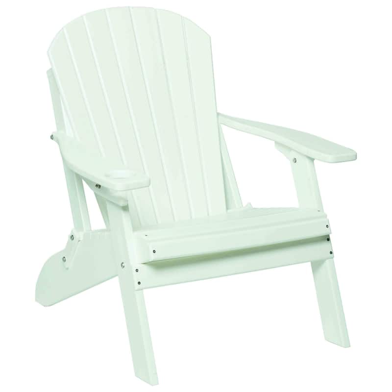 Poly Adirondack Big Boy Chair - Bright White