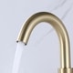 preview thumbnail 7 of 8, Luxury Brushed Gold 360 Swivel Bathroom Faucet Widespread with 2 Cross Handles