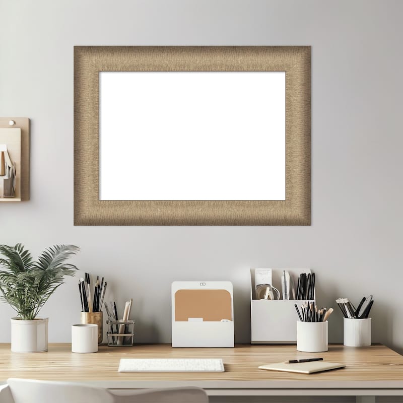 Amanti Art Elegant Brushed Bronze Framed Dry Erase Magnetic Board