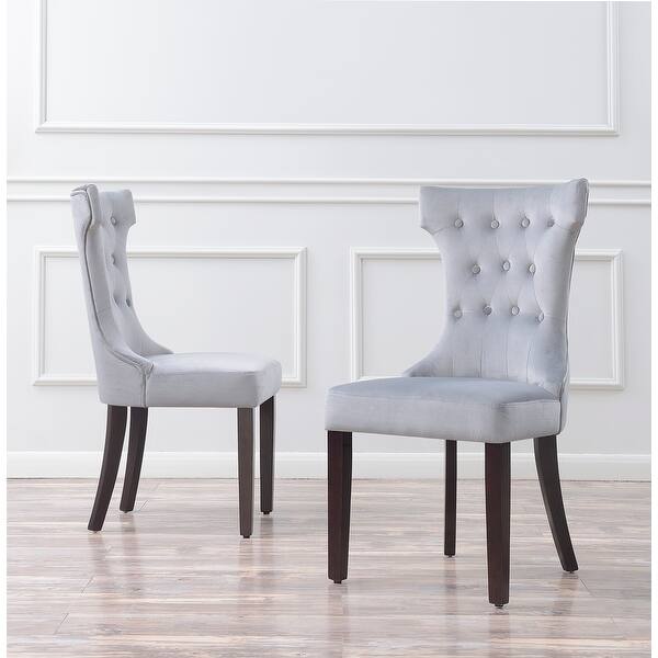 Shop Belleze Dining Chair Living Room Nailhead Side Chairs Set Of