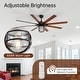 preview thumbnail 42 of 42, 52/66-In Farmhouse Style Industrial Windmill Large Ceiling Fan with Light and Remote