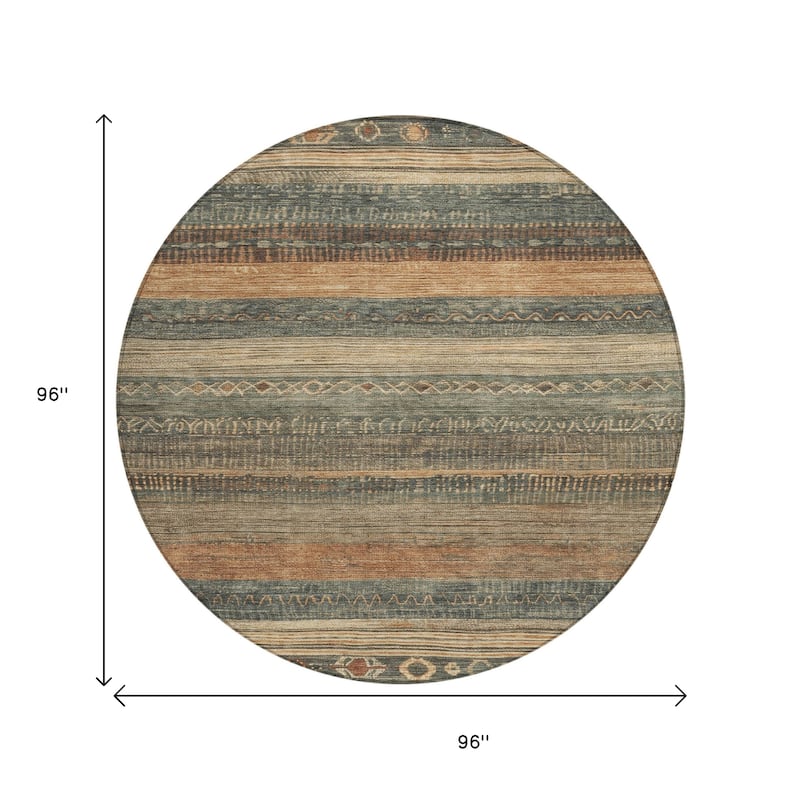 HomeRoots Aztec Transitional Rectangle Outdoor Rug