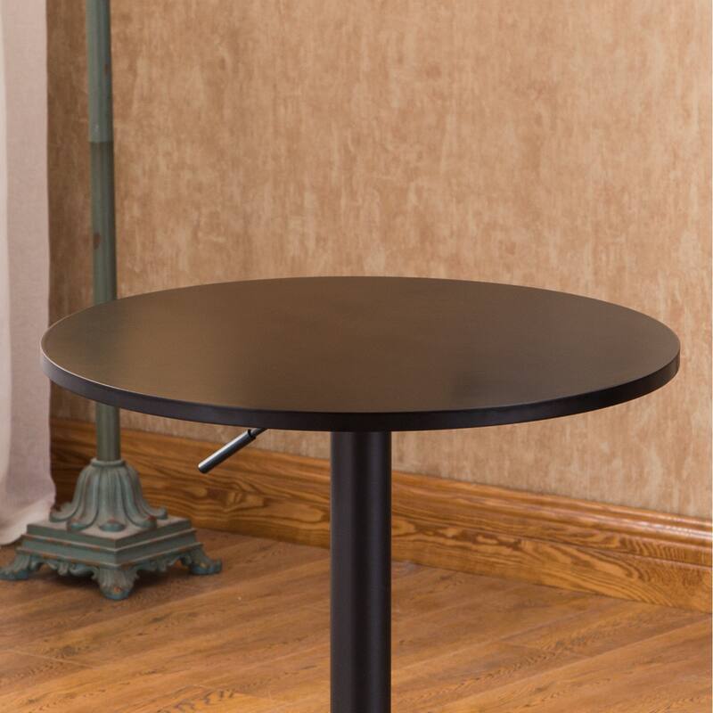 24" Modern Round End Table with Adjustable Pneumatic and Sturdy Base for Living Room
